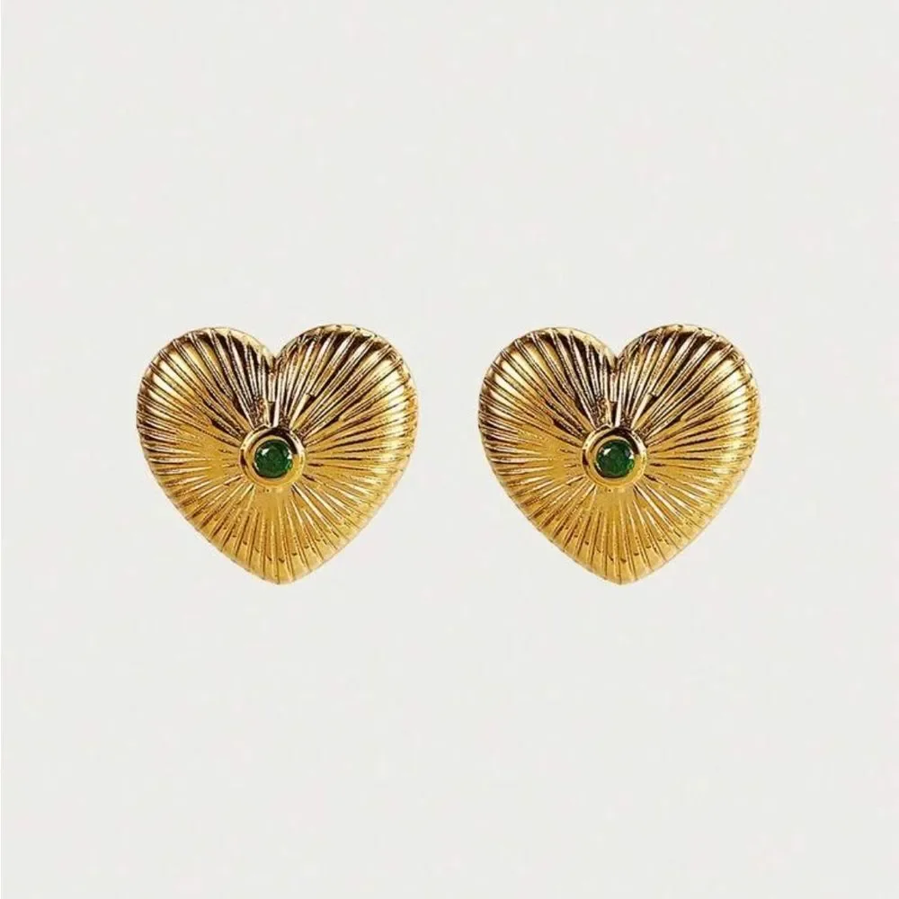 Heart earrings Q824